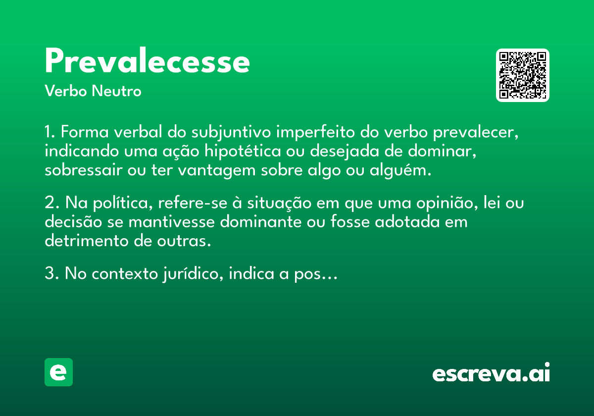 prevalecesse