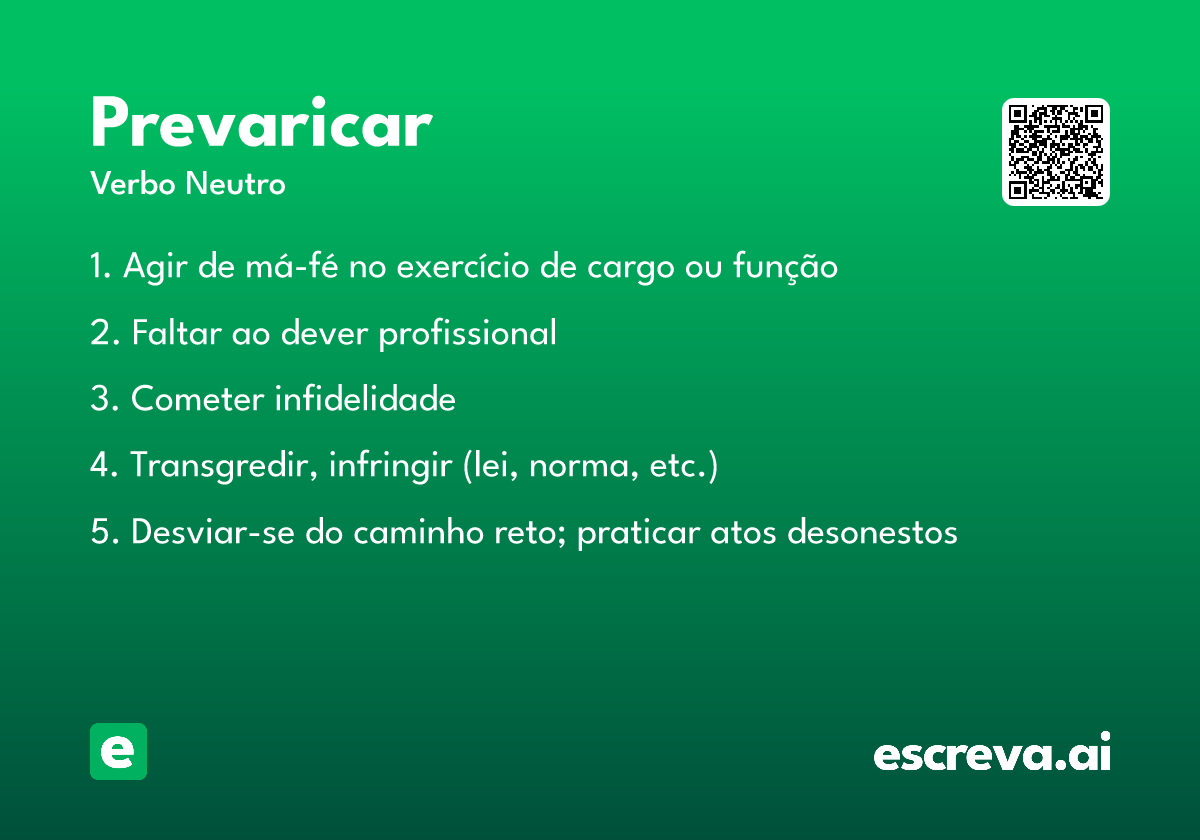 prevaricar