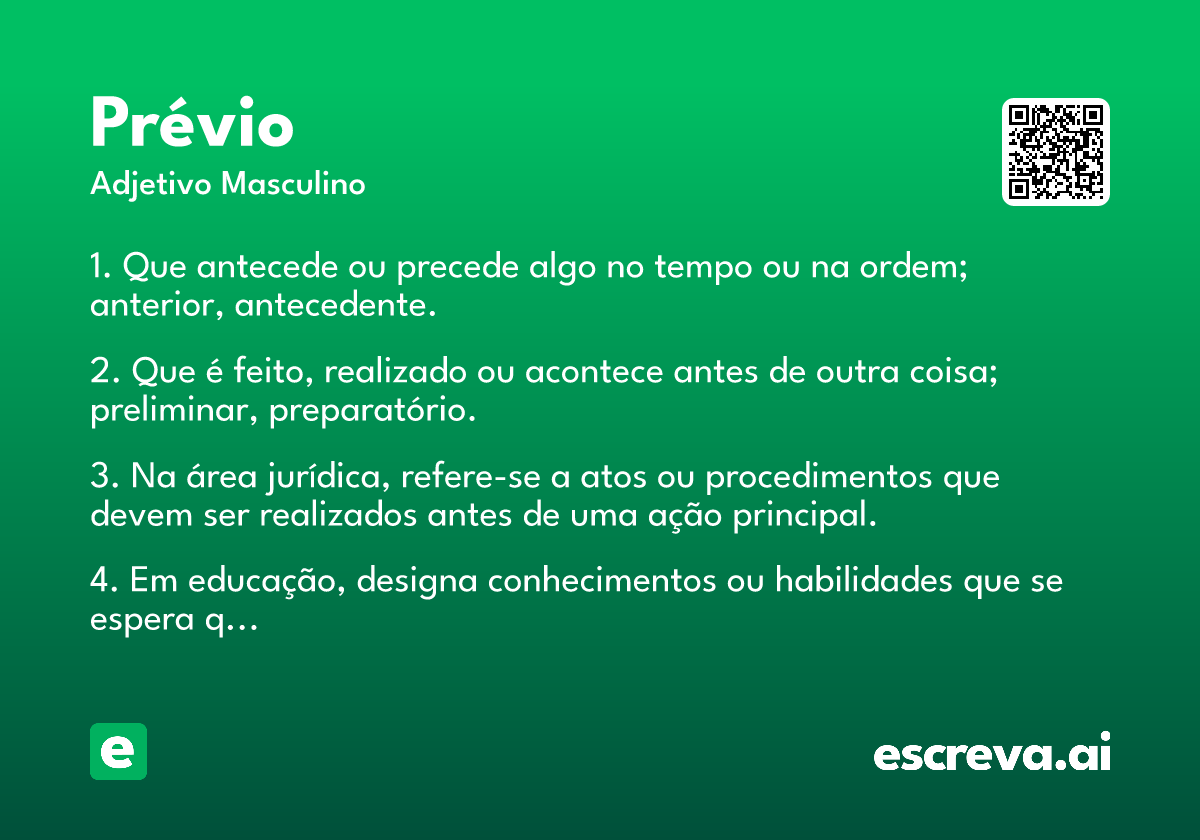 prévio