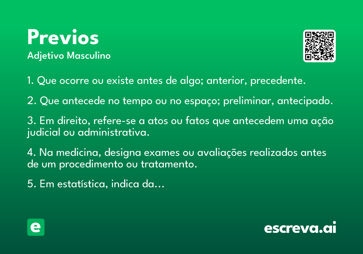 previos