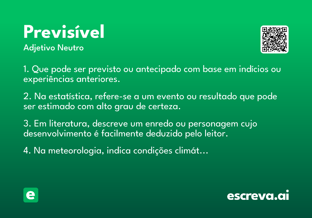 previsível