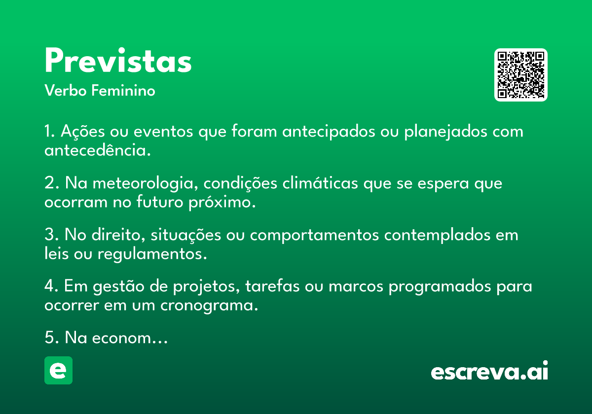 previstas