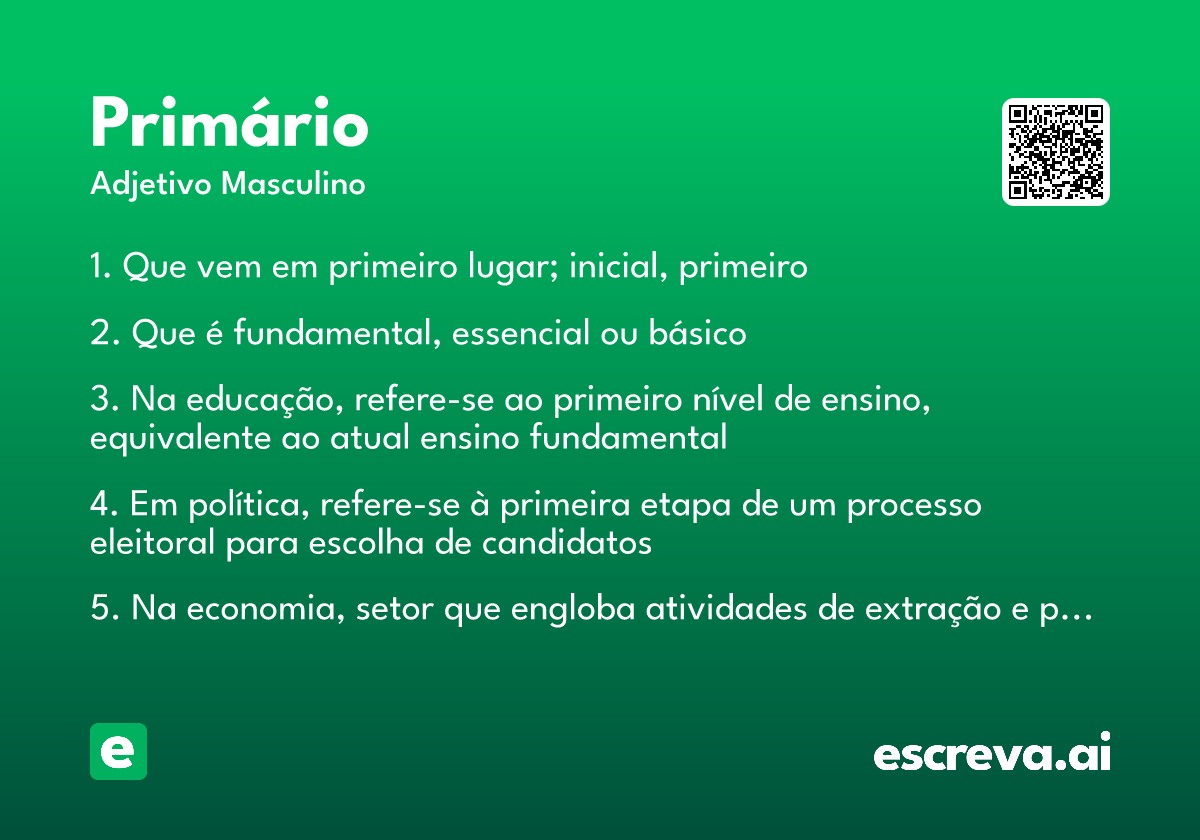 primário