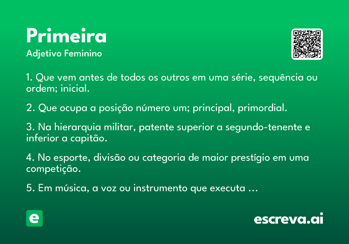 primeira