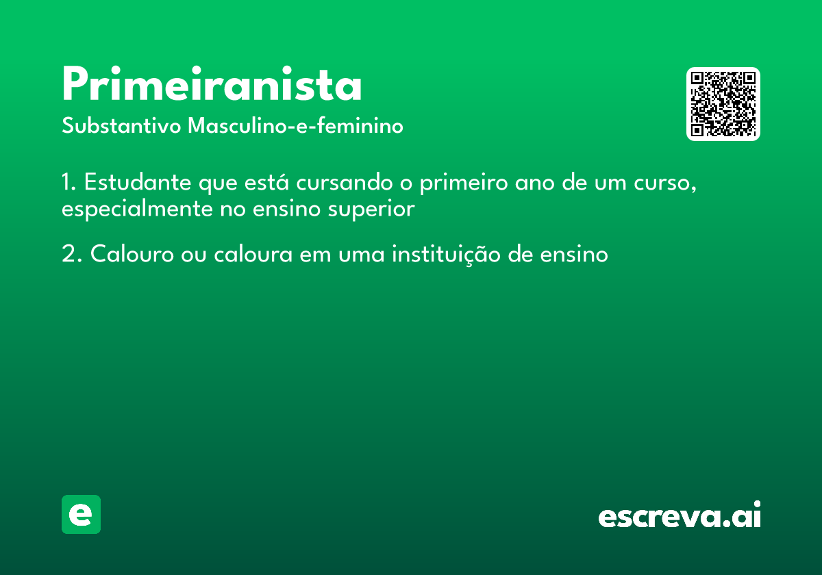 primeiranista
