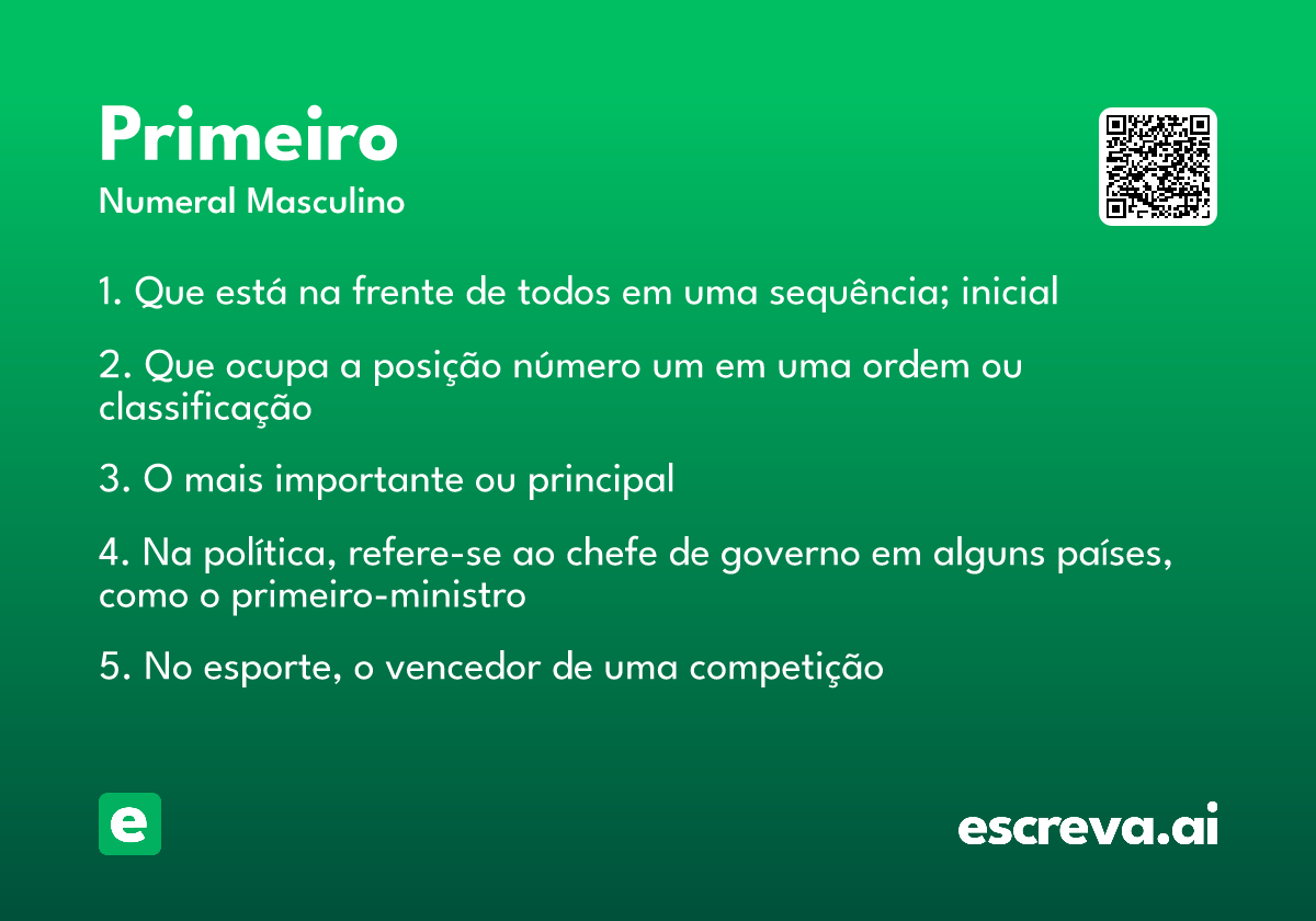 primeiro