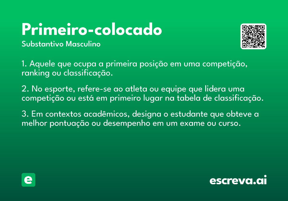 primeiro-colocado