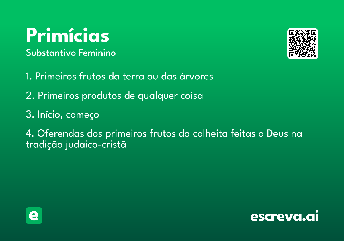 primícias