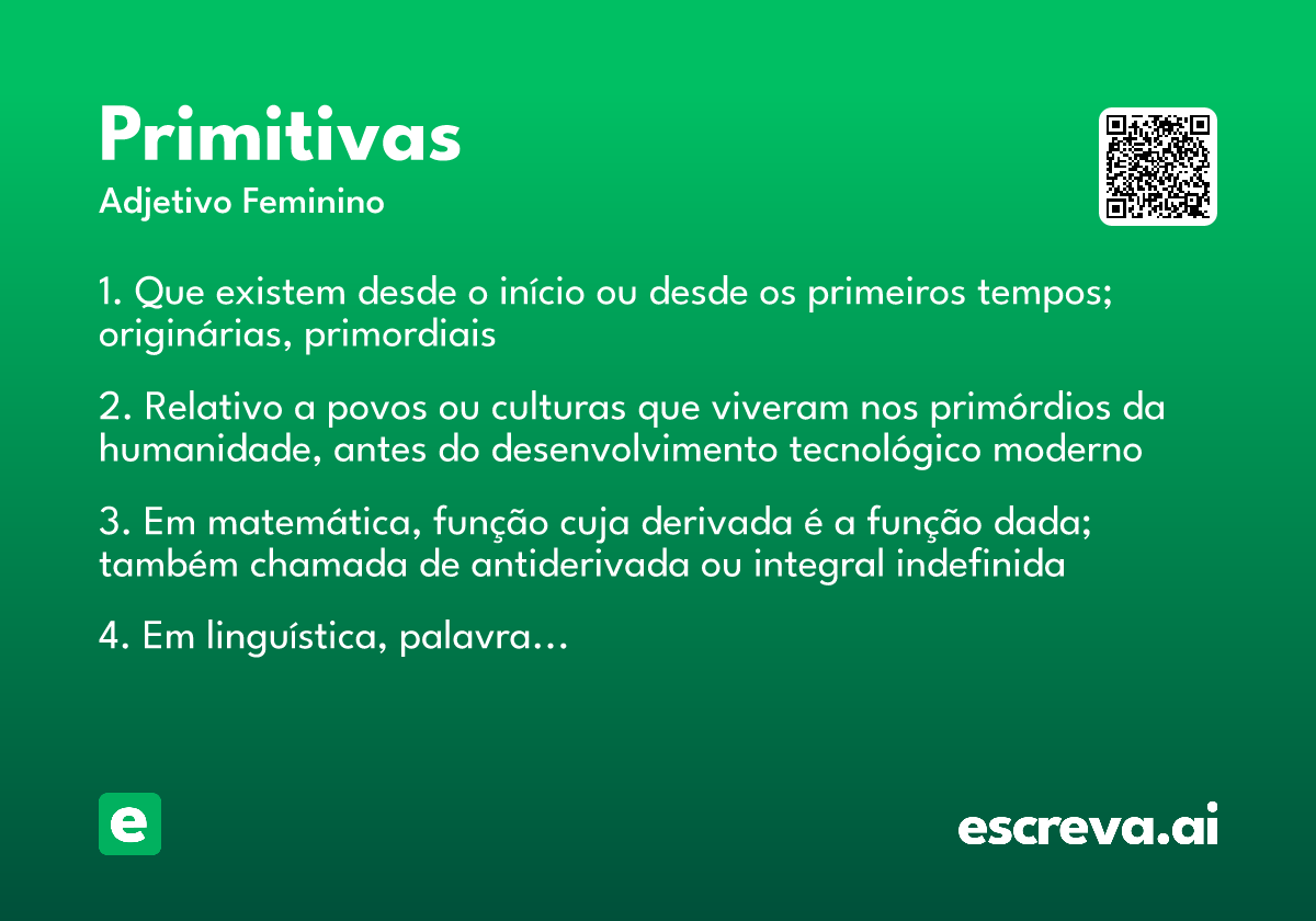 primitivas