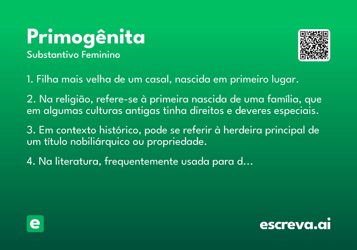 primogênita