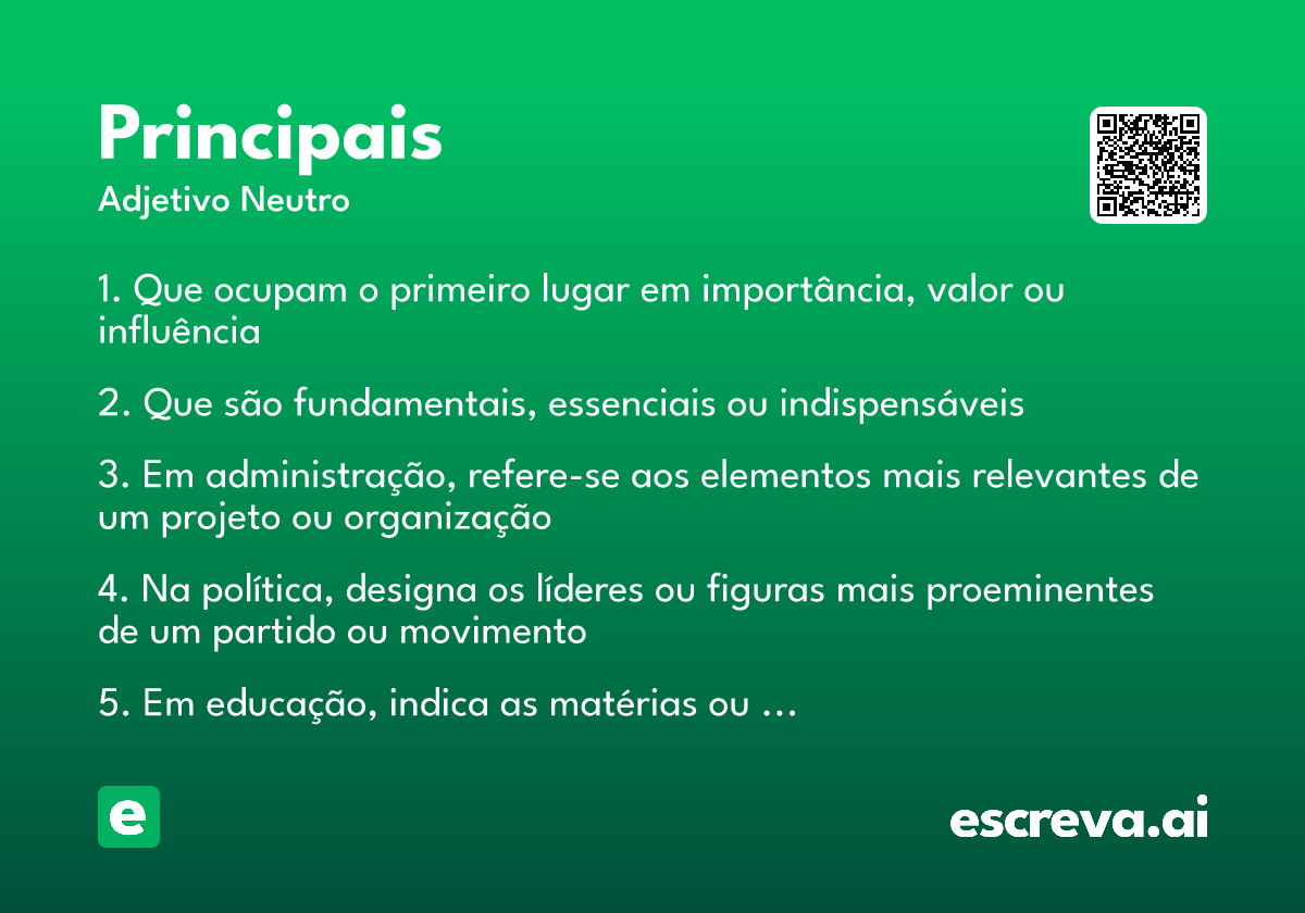 principais