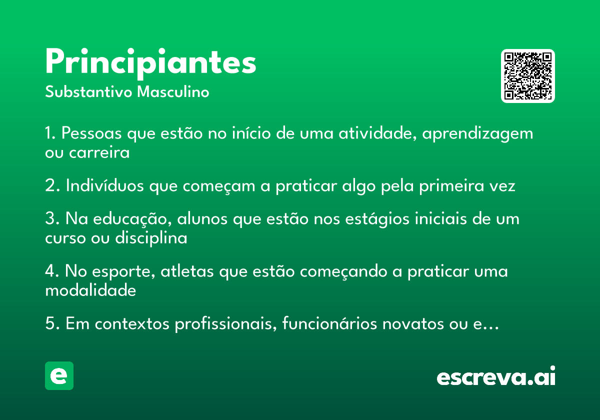 principiantes
