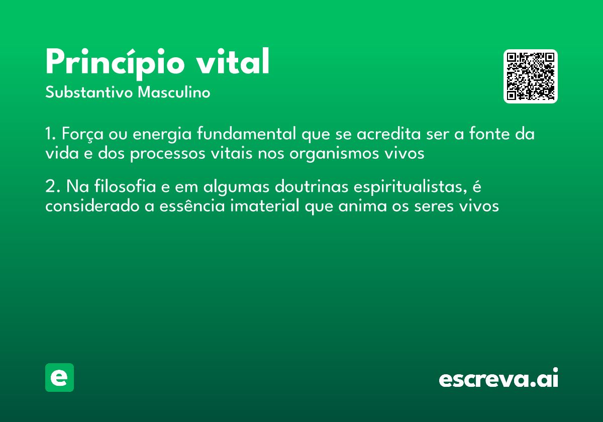 princípio vital