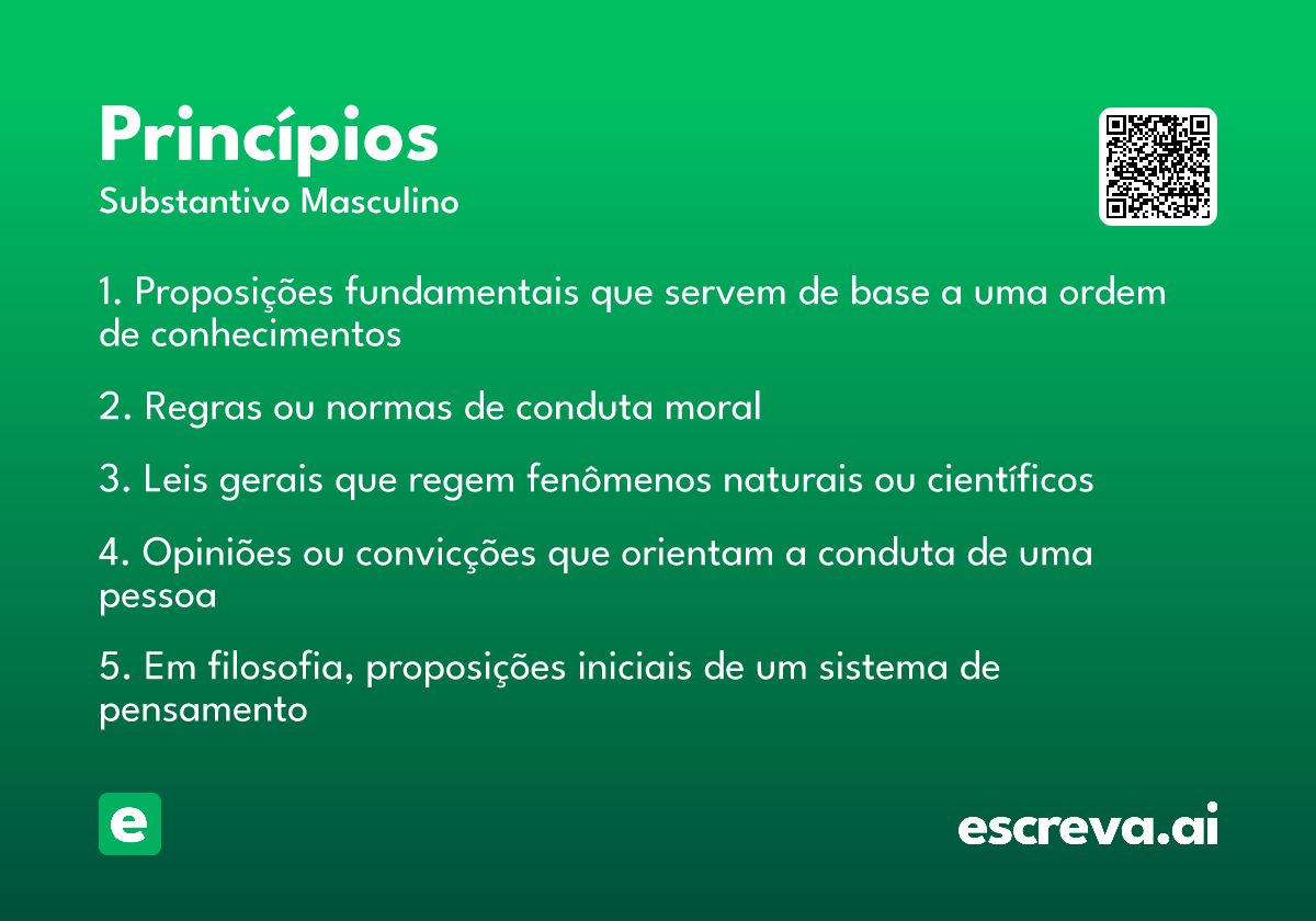 princípios