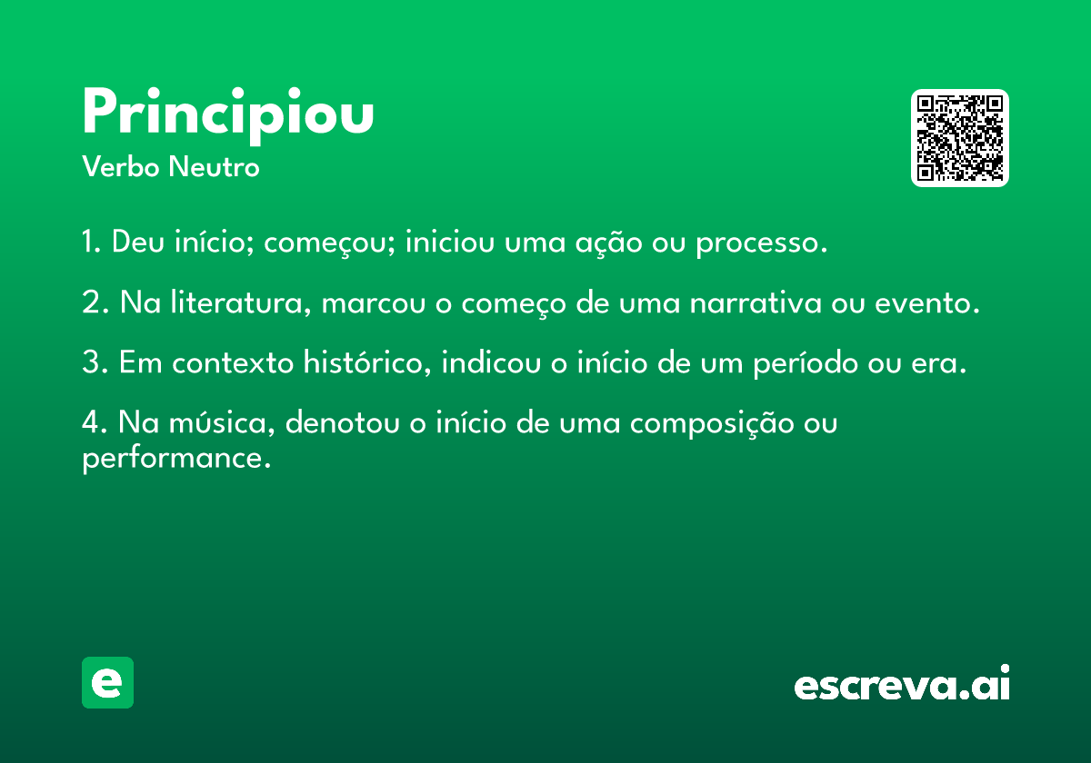 principiou