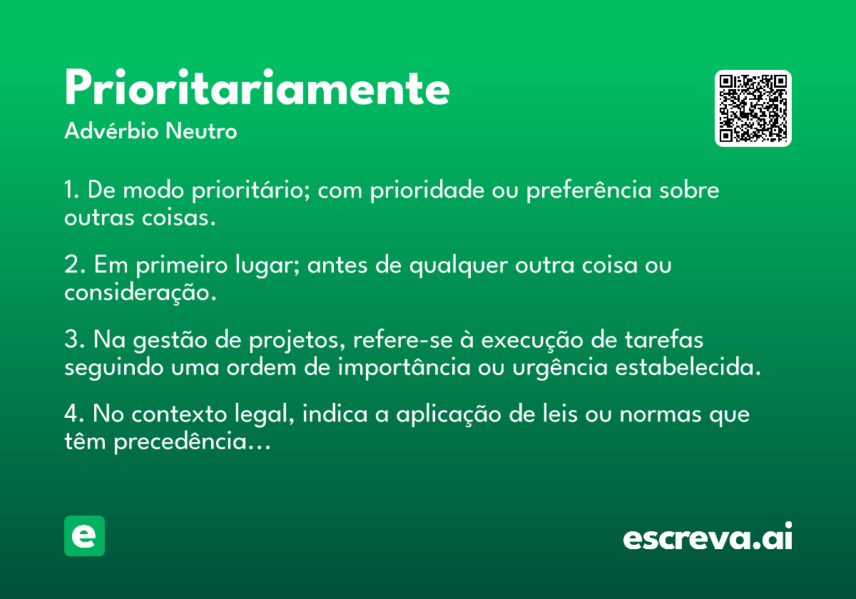 prioritariamente