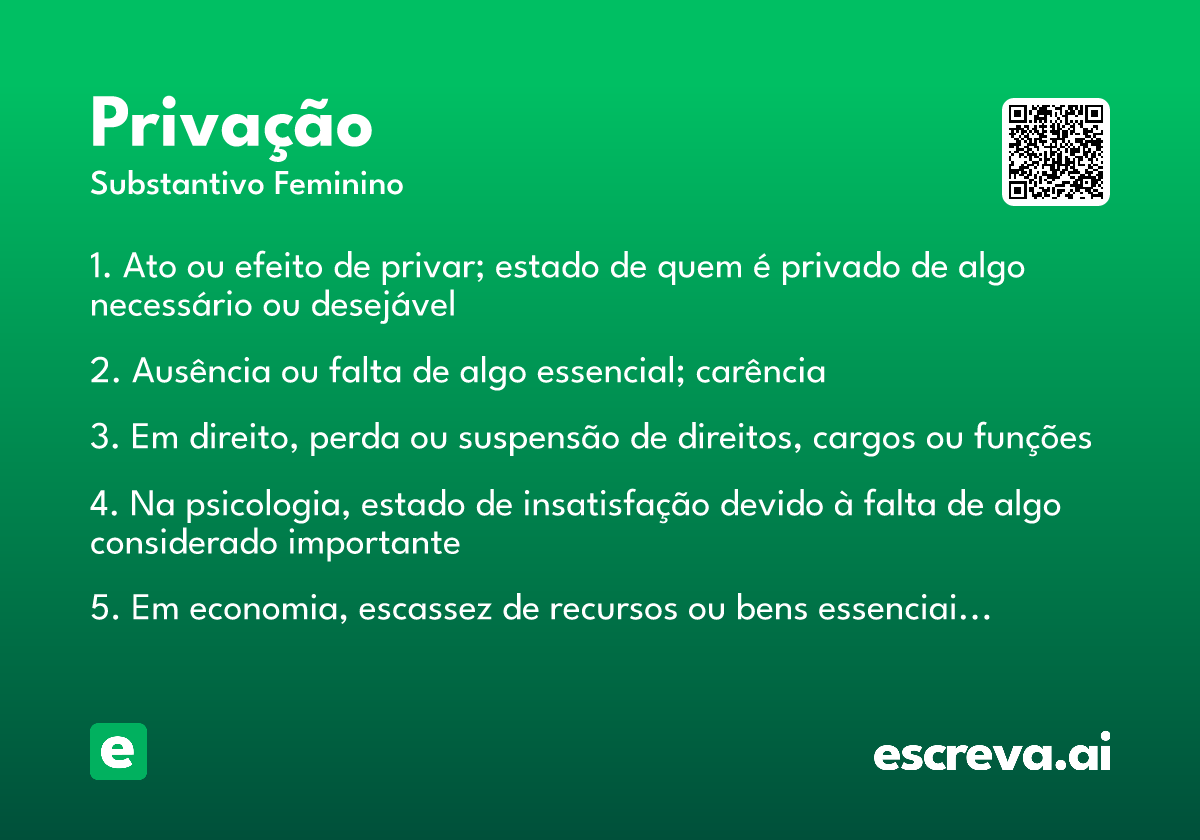 privação