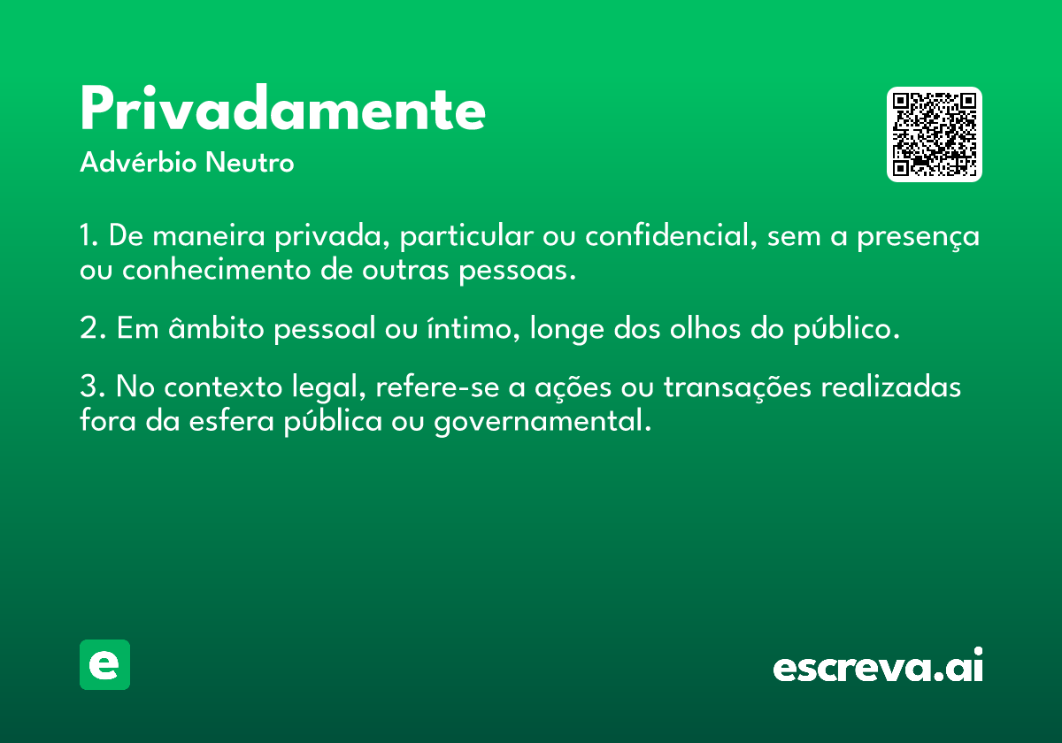 privadamente