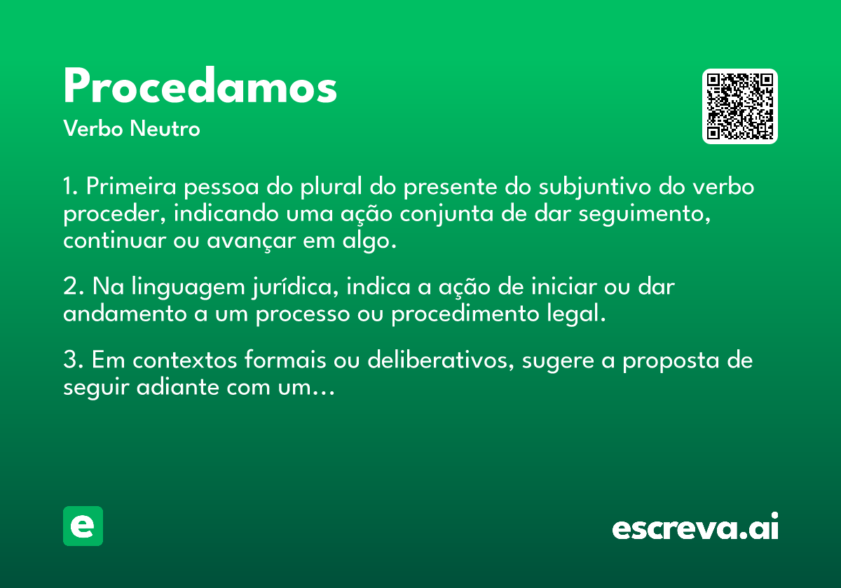 procedamos