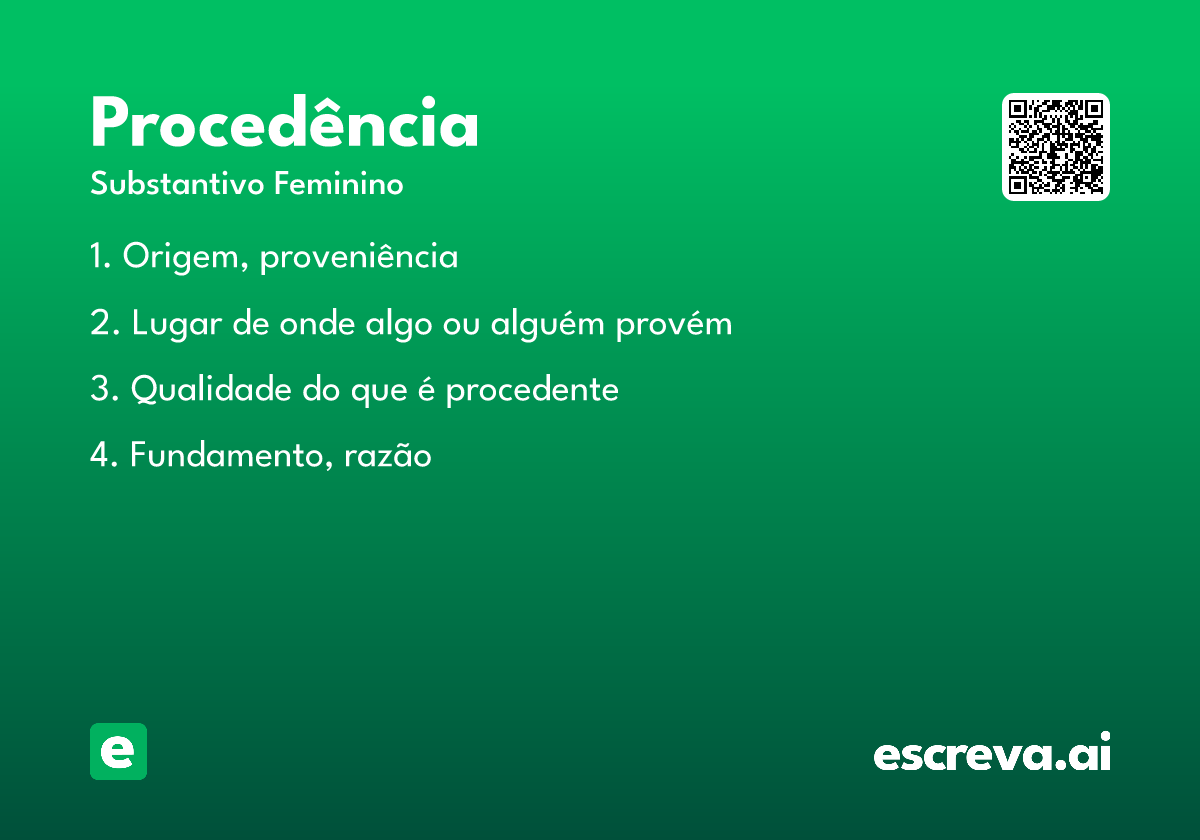 procedência