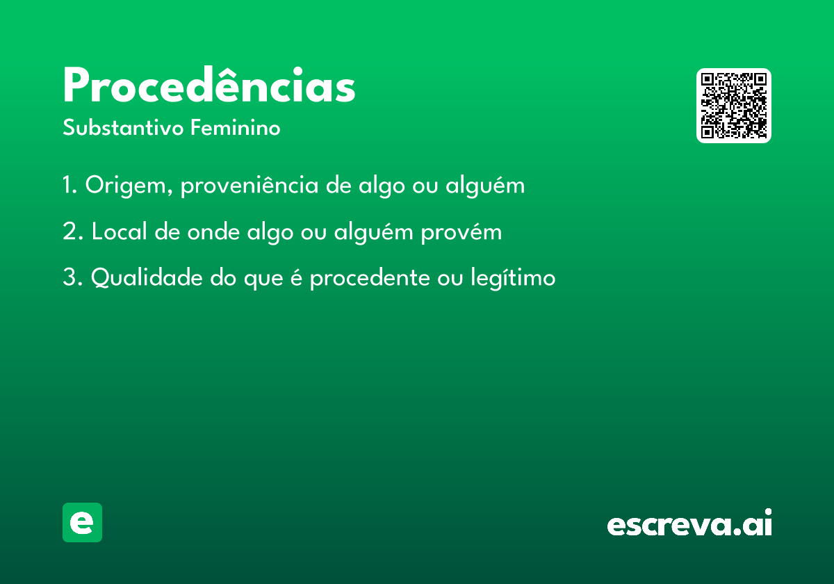procedências