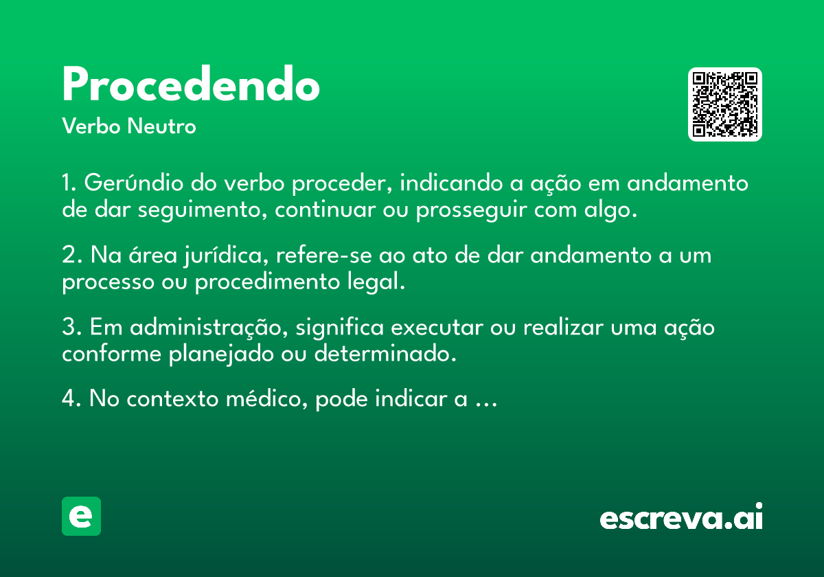 procedendo