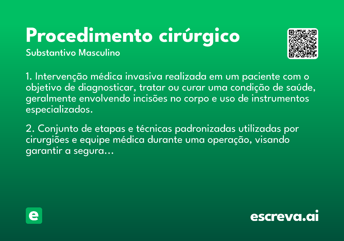 procedimento cirúrgico