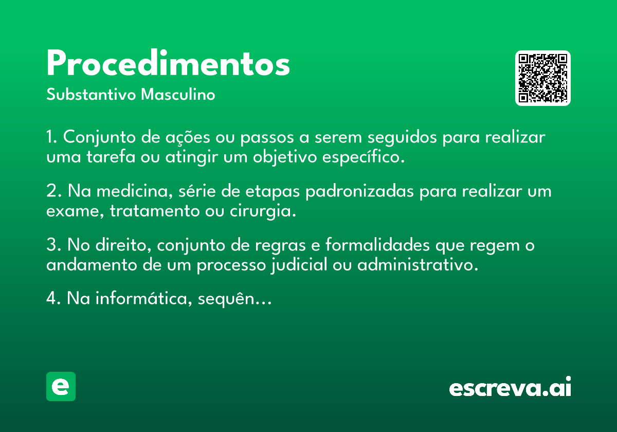 procedimentos