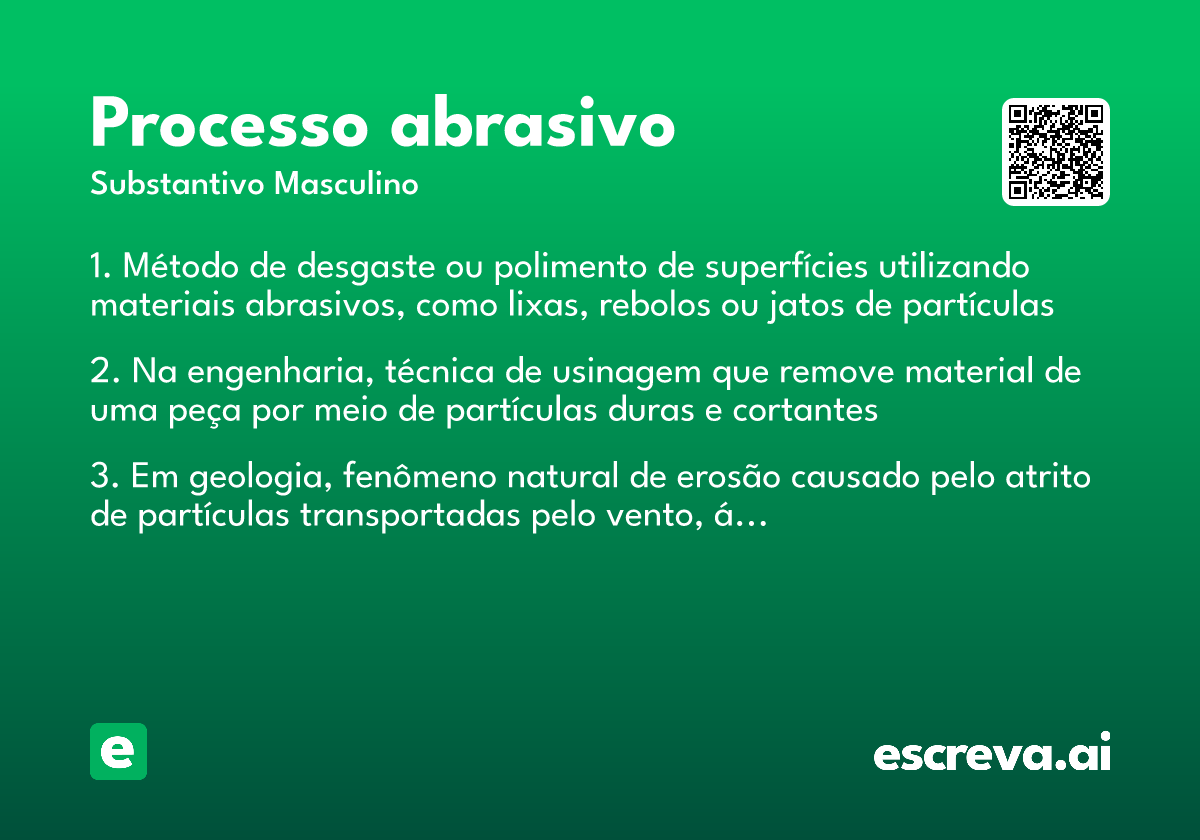 processo abrasivo
