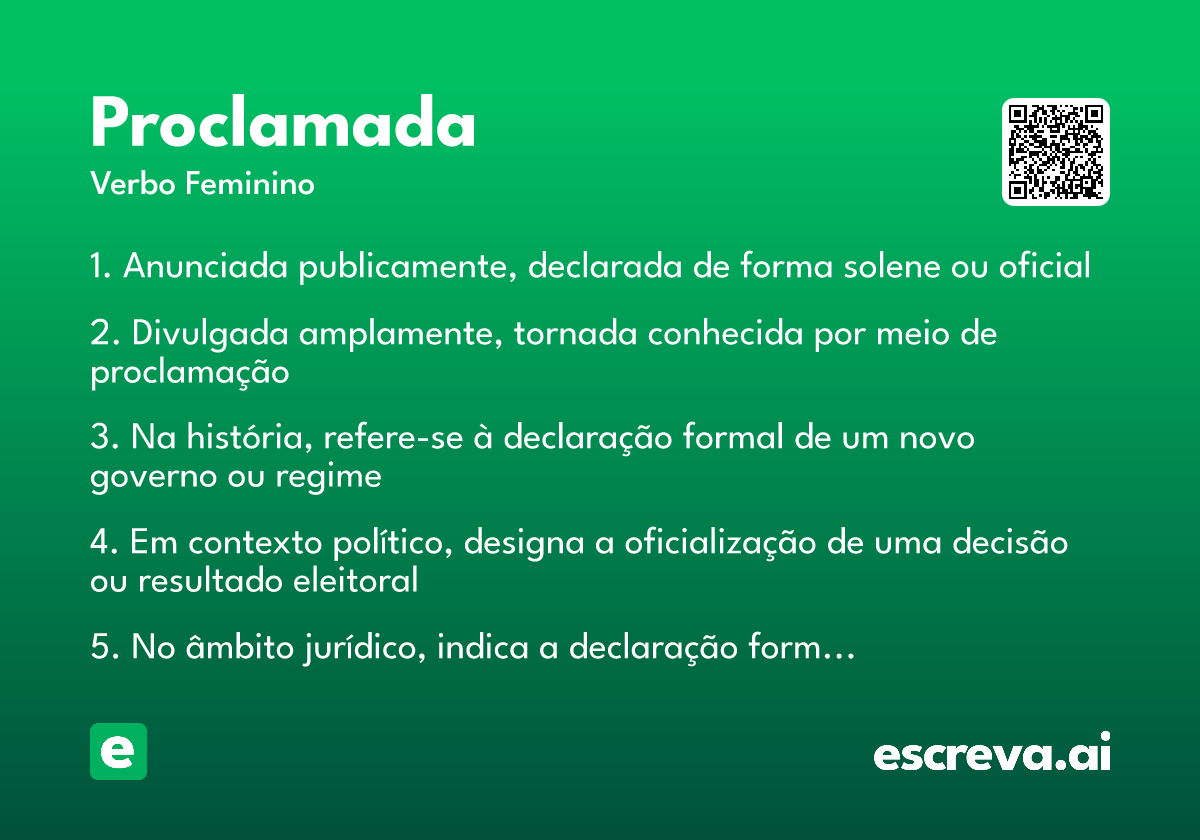 proclamada