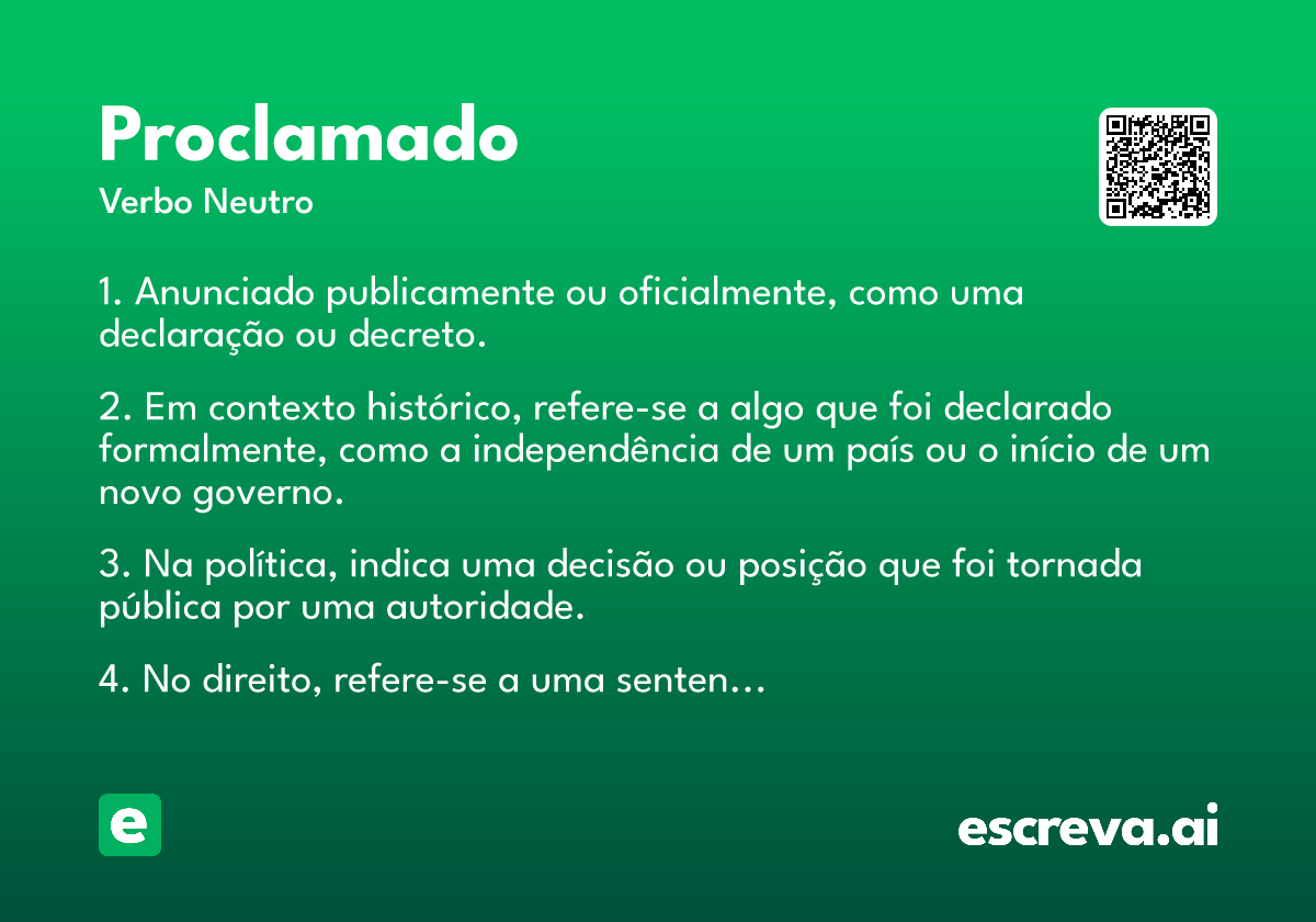 proclamado