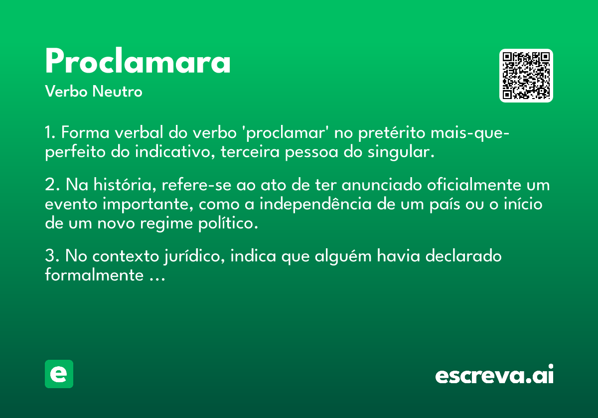 proclamara