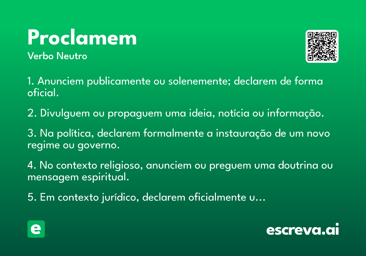 proclamem