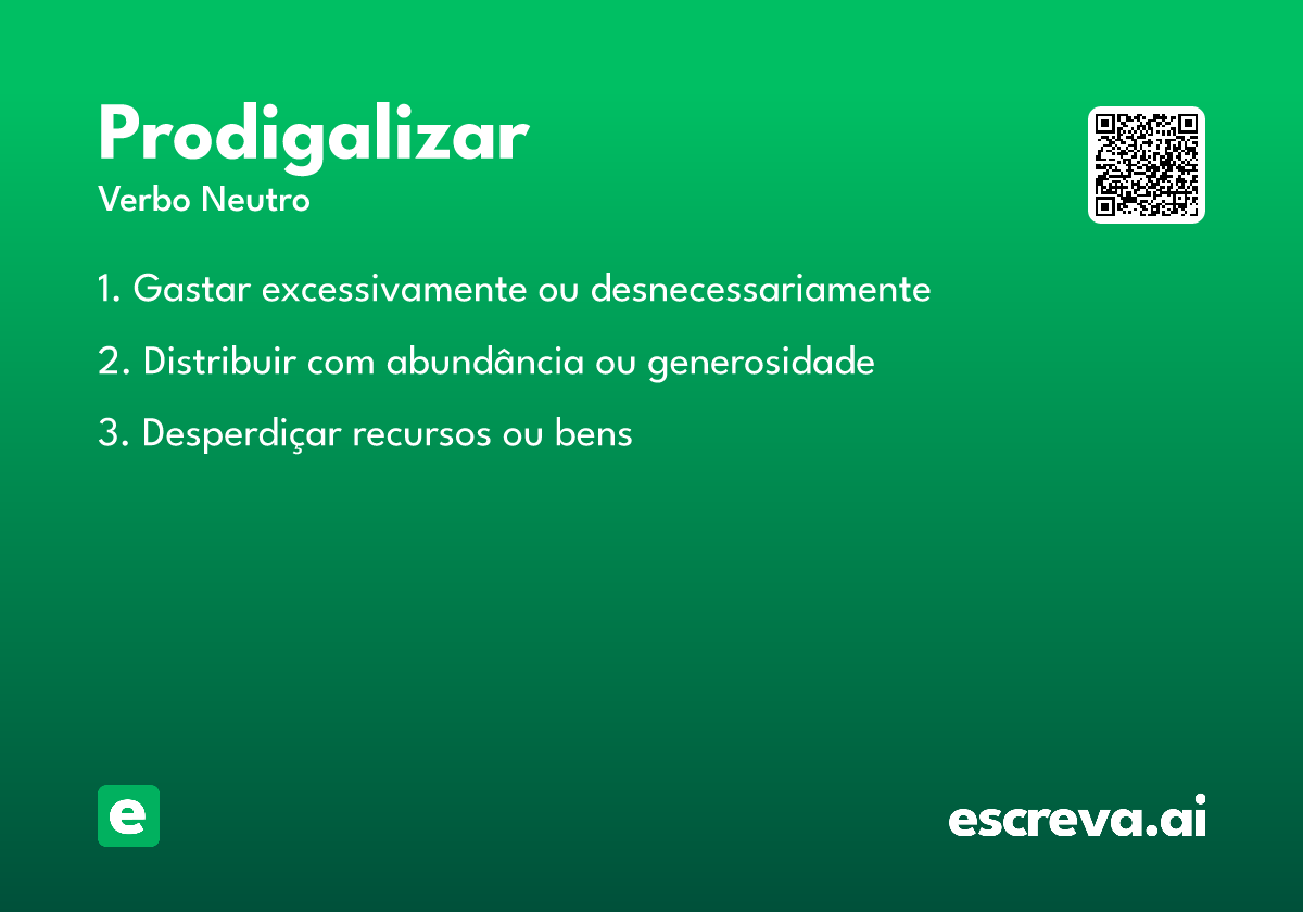 prodigalizar