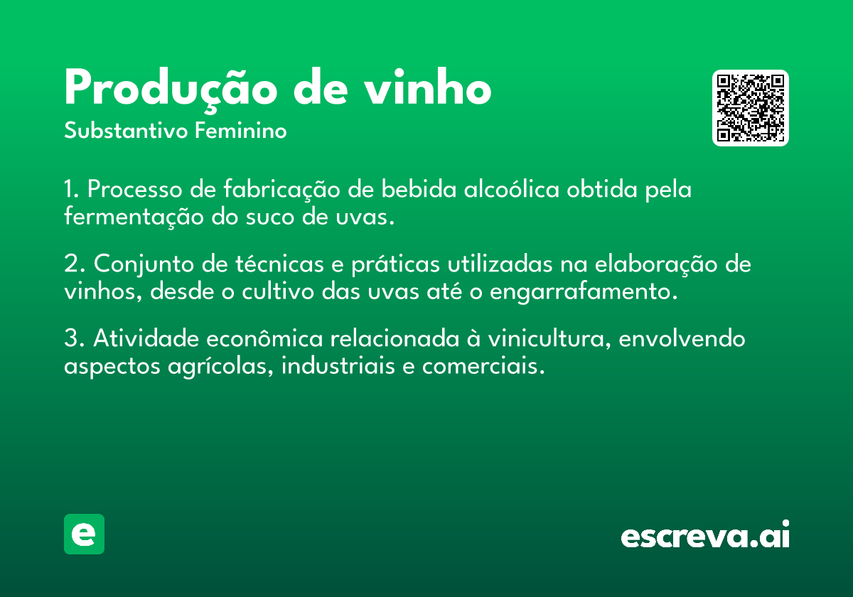 produção de vinho