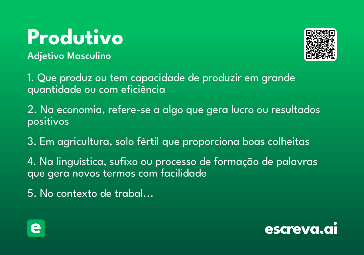 produtivo