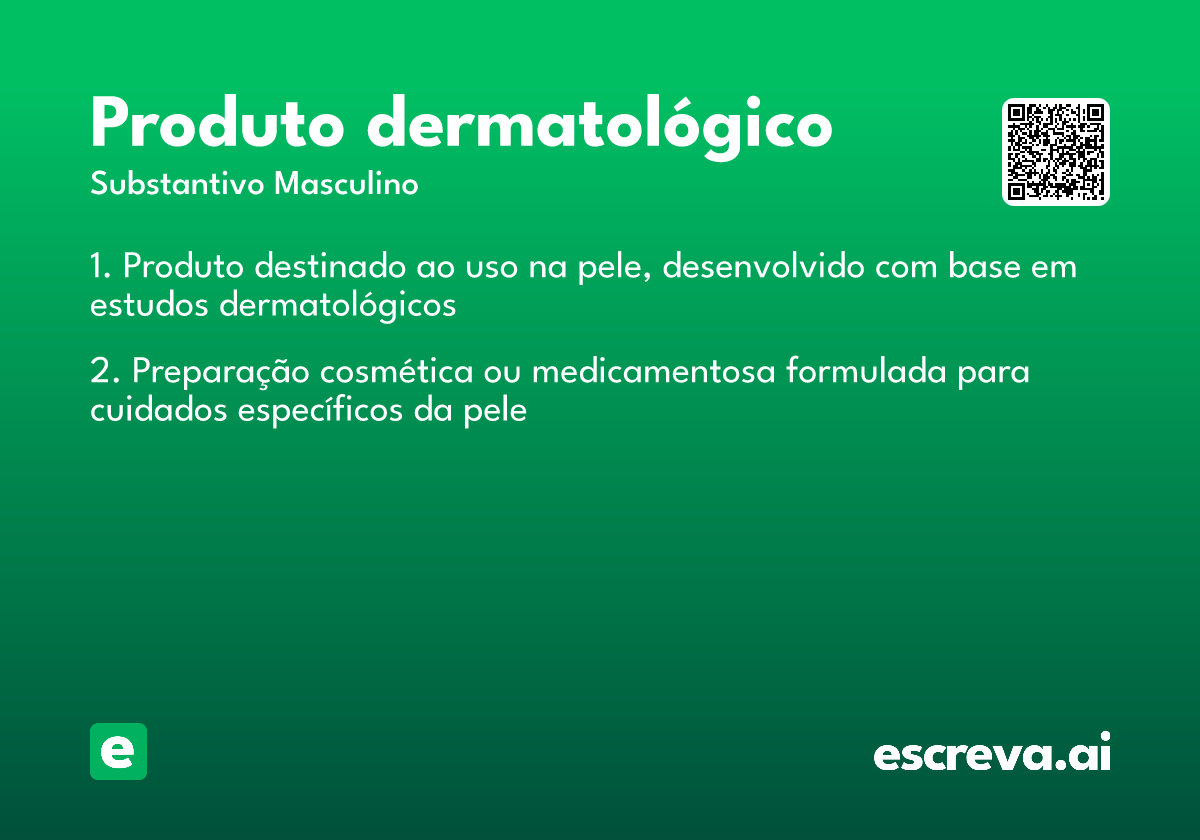 produto dermatológico