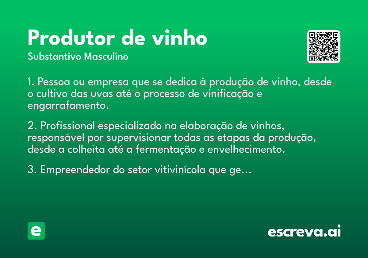produtor de vinho