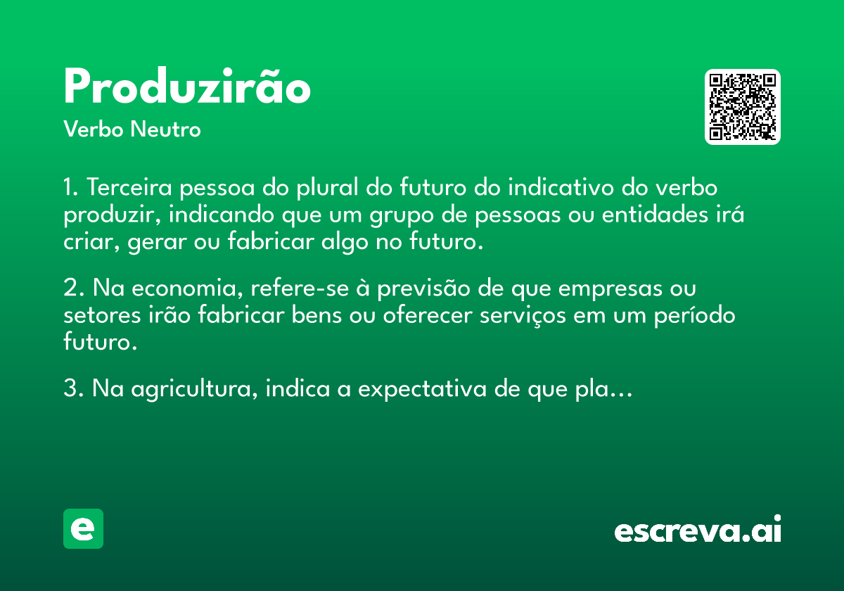 produzirão