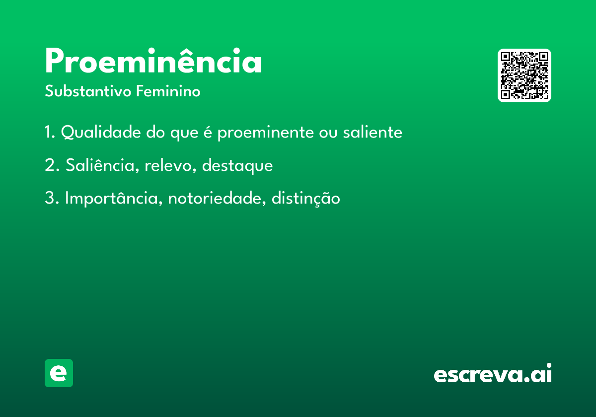 proeminência