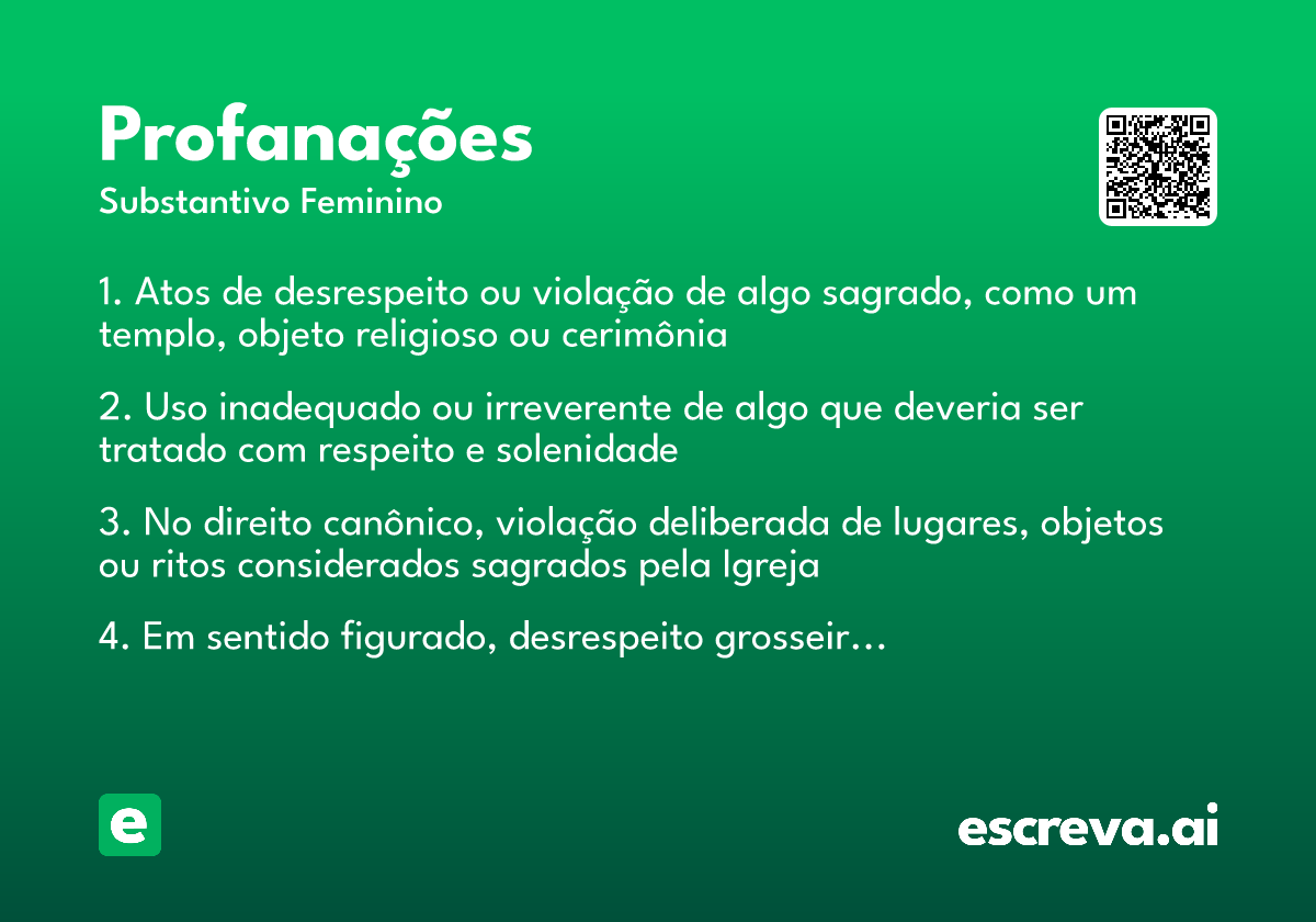 profanações