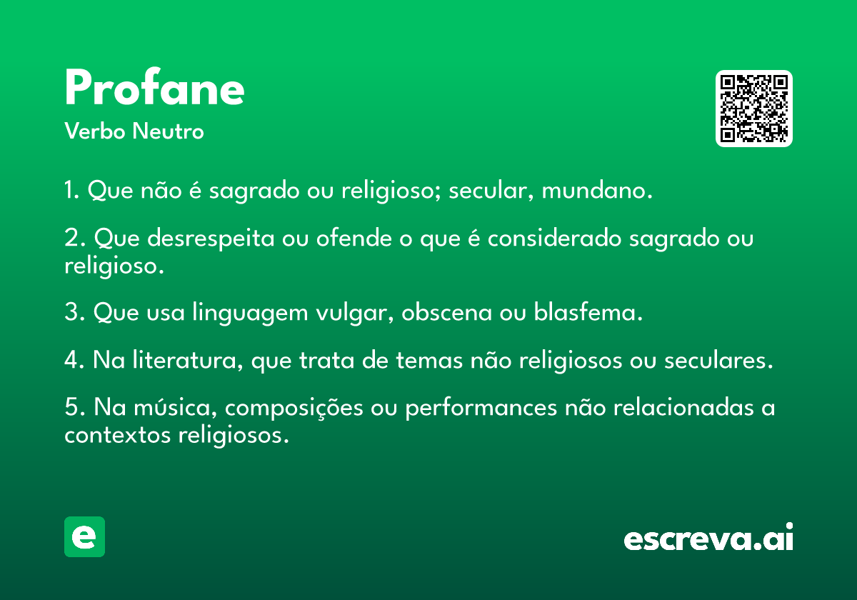 profane