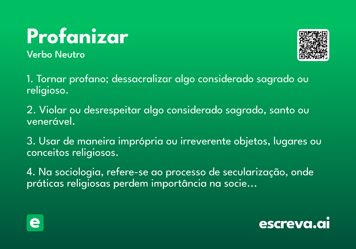 profanizar