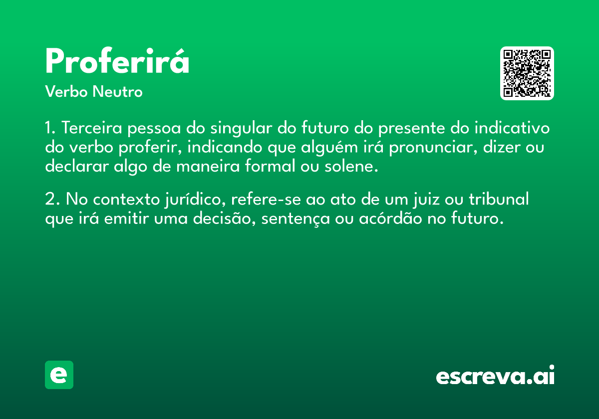 proferirá