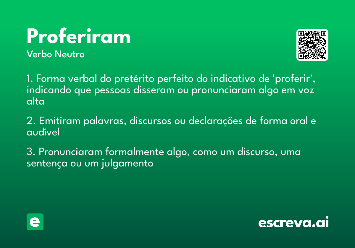 proferiram
