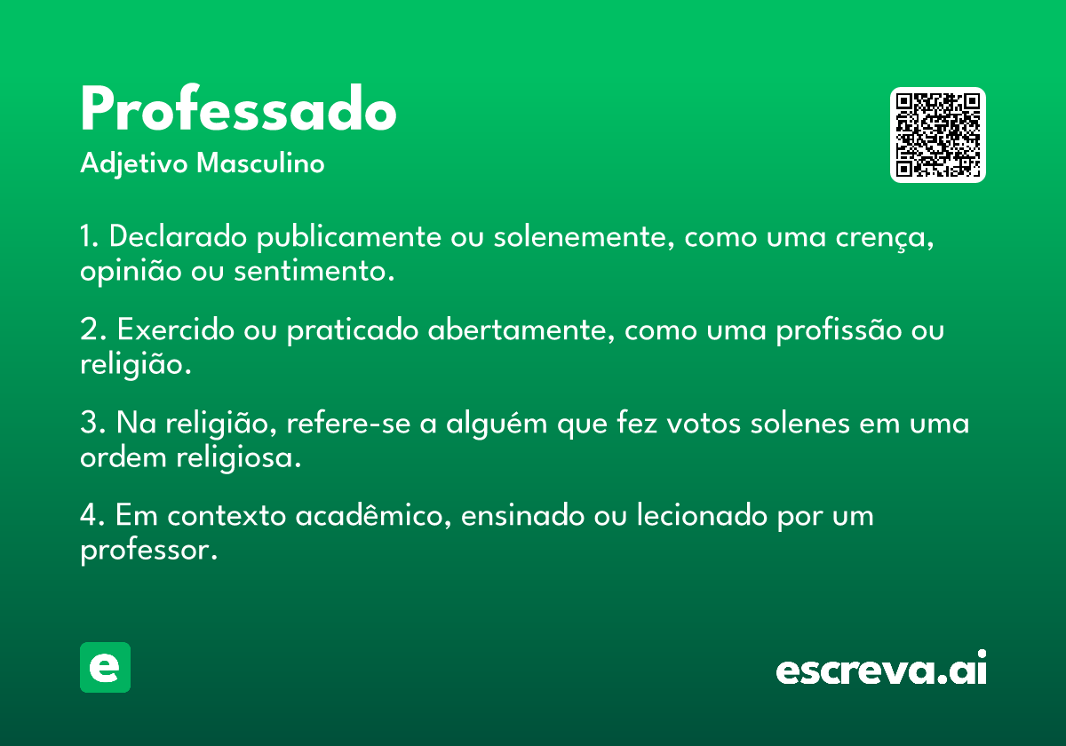 professado