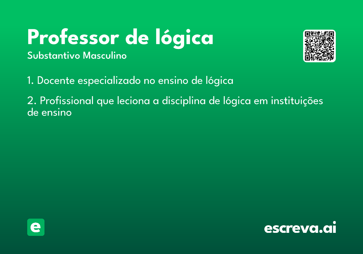 professor de lógica