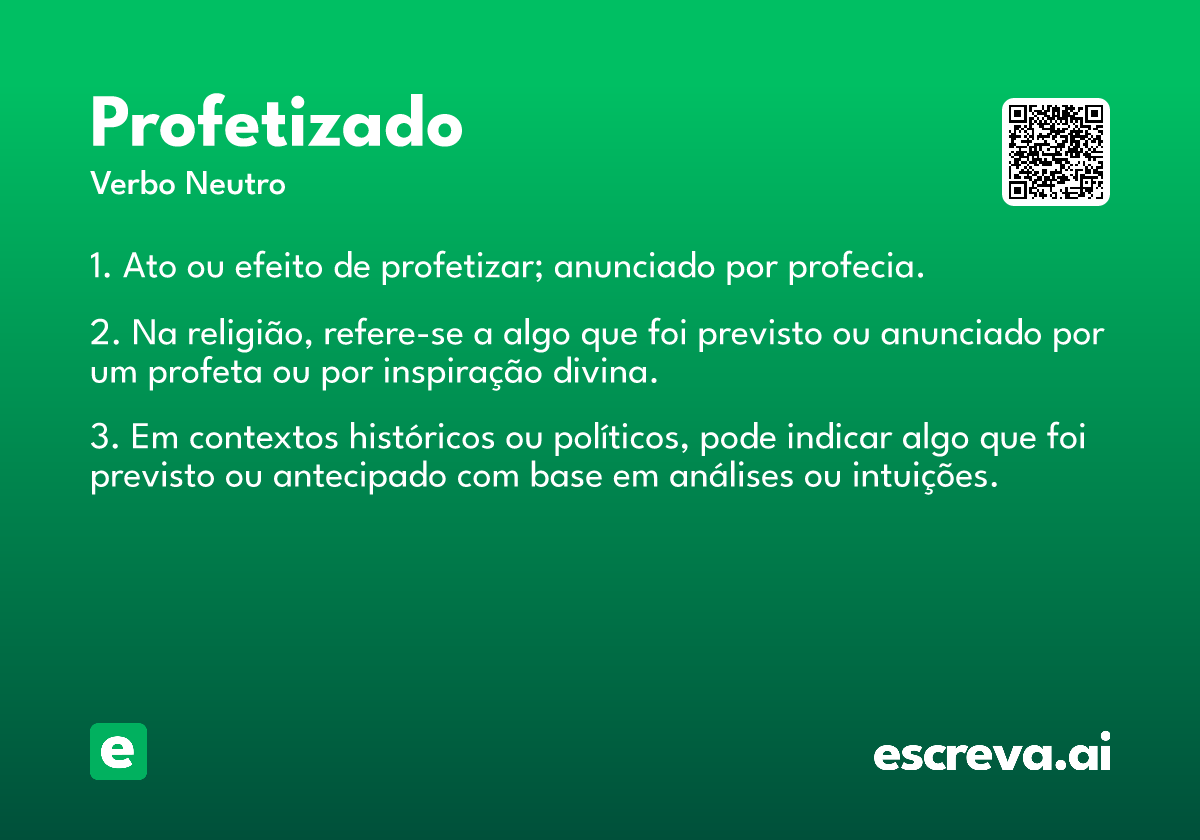 profetizado