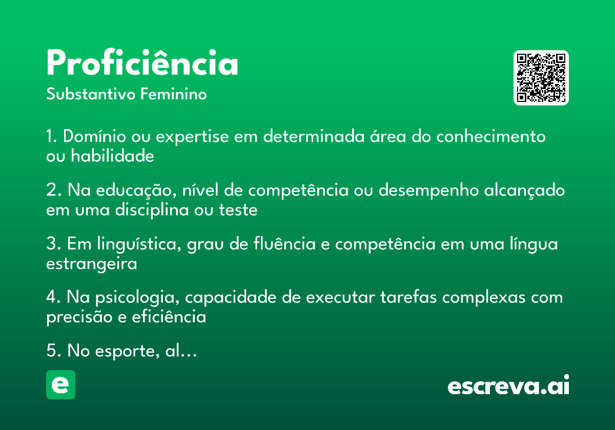 proficiência