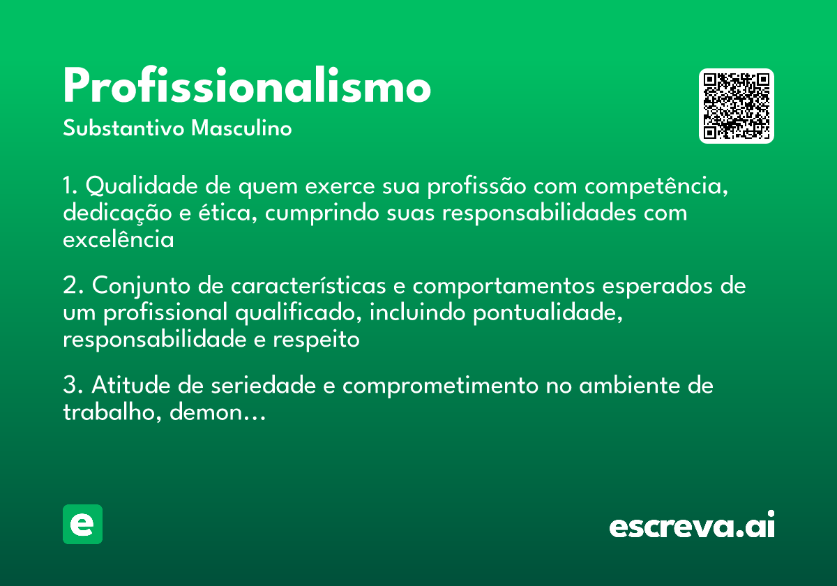 profissionalismo